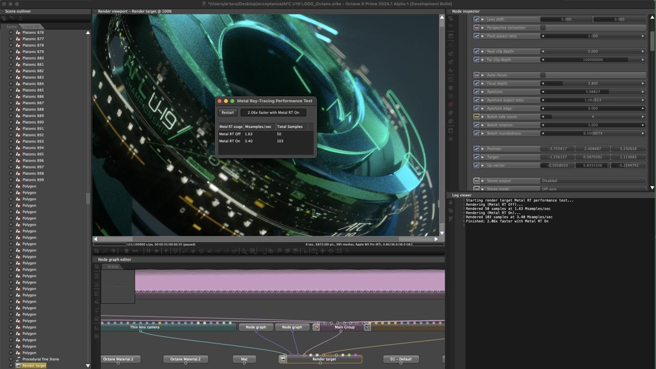 What's New in Octane 2024.1 - Apple M3 GPU speedup